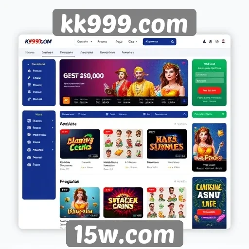 Interface de usuário do kk999.com é intuitiva e acessível